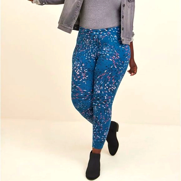 ❤️NWT VINTAGE TORRIID POCKETS PREMIUM LEGGING - WAVY ANIMAL PRINT - PLUS SIZE 1X - Picture 1 of 9